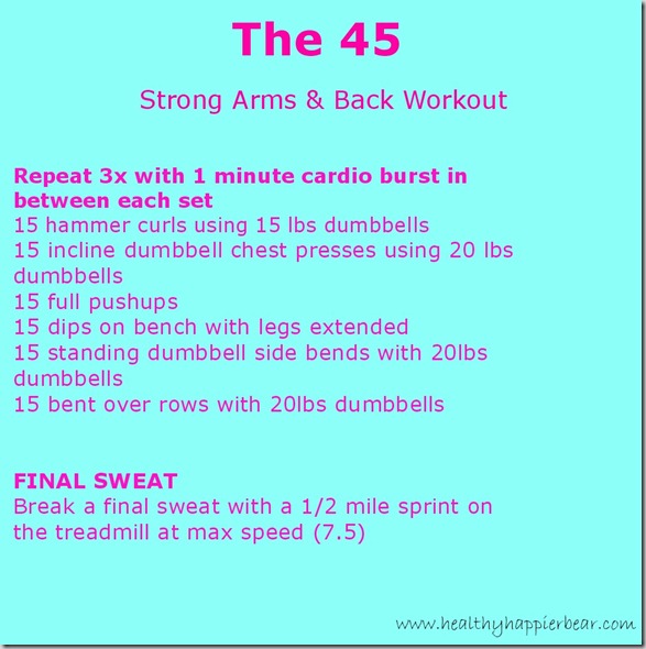 Strong Arms and Back Workout