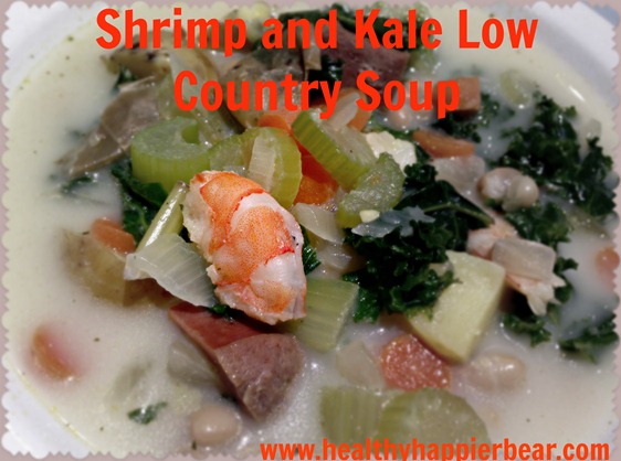 Shrimp and Kale Low Country Soup