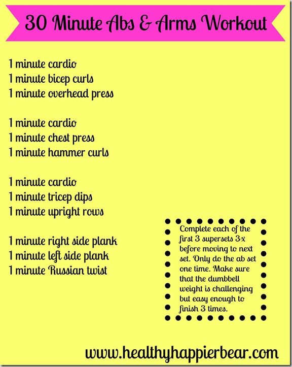 30 Minute Abs & Arms Workout