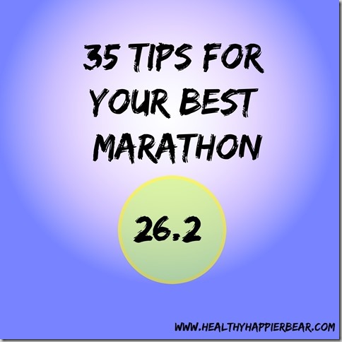 35 Tips for your best marathon