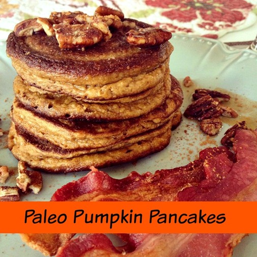 pumpkin paleo pancakes