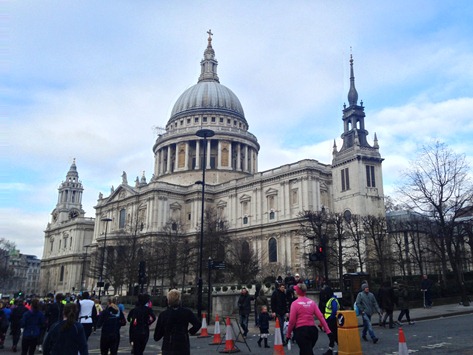 London Winter Run St. Paul's Cathedral