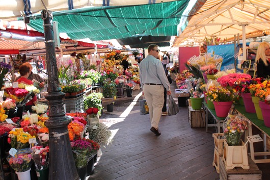 Nice flower market